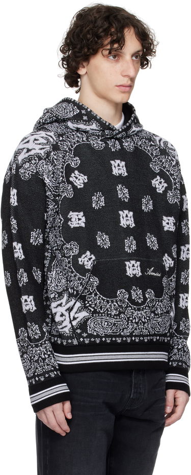 Sweatshirt AMIRI Bandana Hoodie Sort | AMKNHD1004, 1