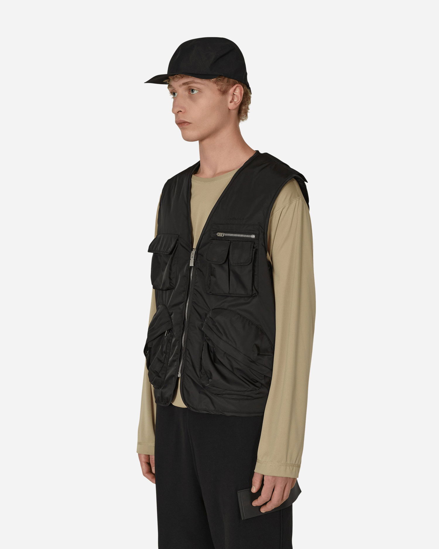 Vest Givenchy Multipockets Nylon Vest Sort | BM00Z613YT 001, 1
