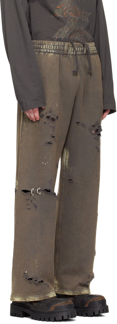 Joggingbukser We11done We11done Pierced Sweatpants Brun | WD-TA0-25-735-U-CH, 1