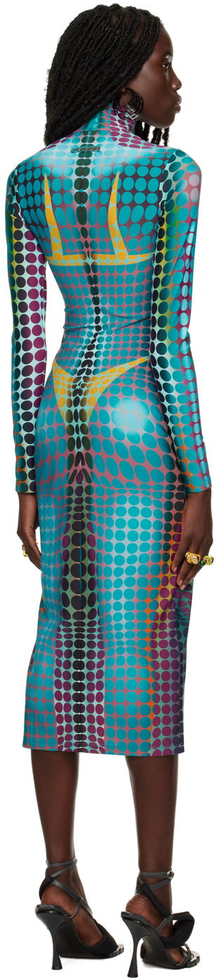 Kjole Jean Paul Gaultier Jean Paul Gaultier Dots Print Midi Dress Flerfarvet | 22/09-F-RO026-J512, 2