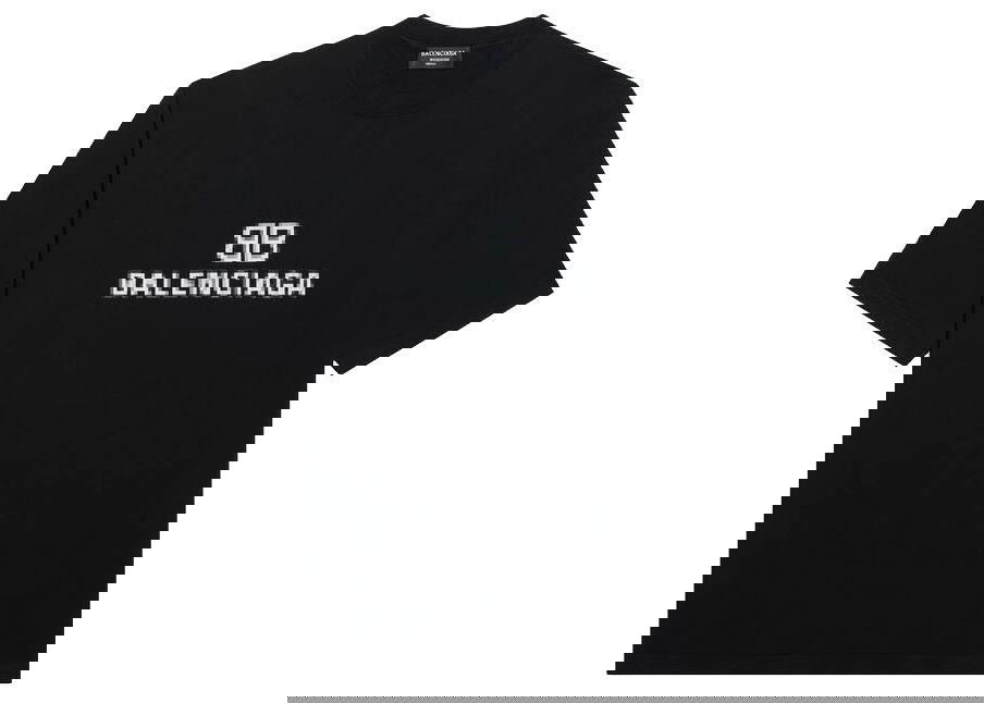 T-shirt Balenciaga BB Pixel Medium Fit T-shirt Sort | 612965TKVI71070, 0