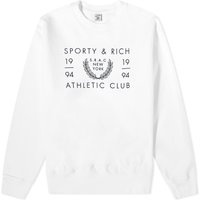 Sweater Sporty & Rich SRAC Crew Sweat Hvid | CRAW2334WH, 1