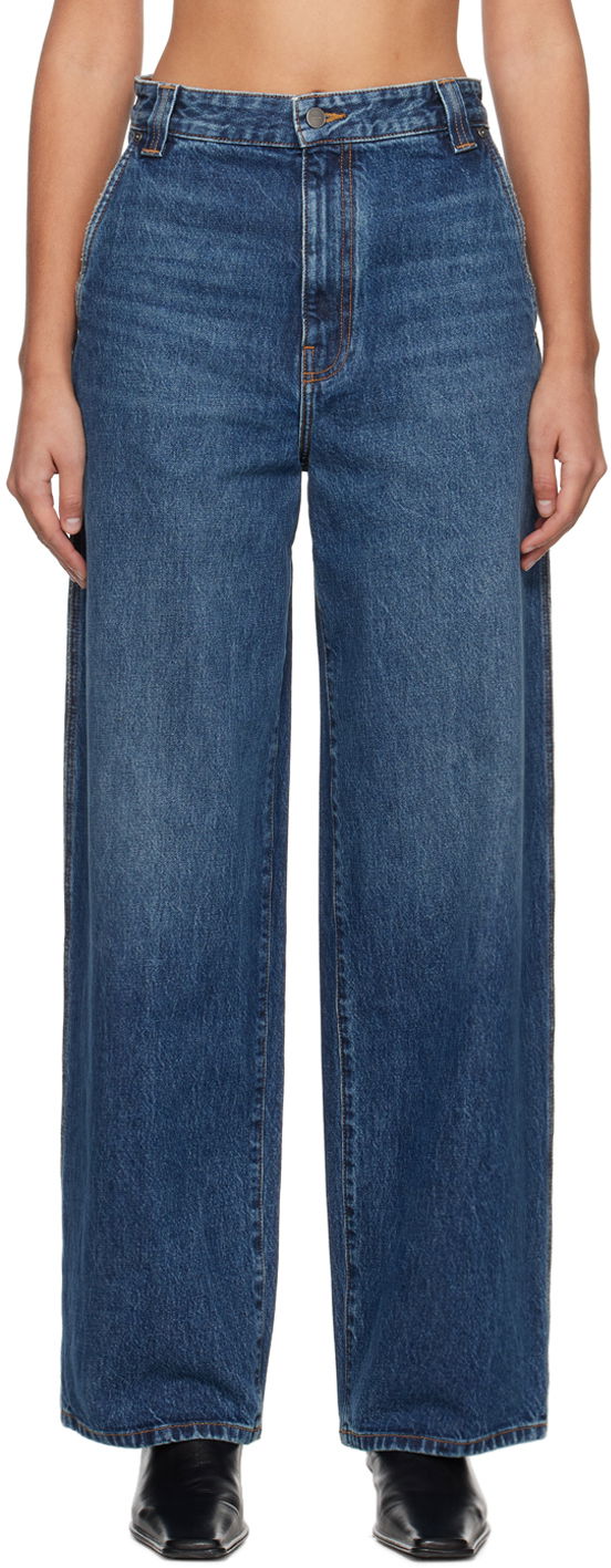 Jeans Khaite Indigo 'The Bacall' Jeans Mørkeblå | 1128908099