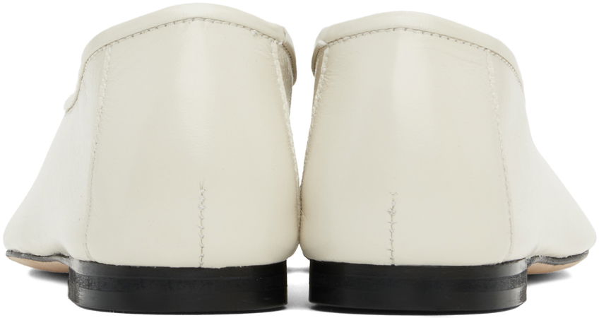 Sneakers og sko BY FAR Prudence Creased Ballerina Flats Hvid | MWFFC005LL002WH020PL, 1