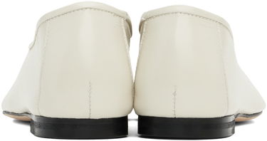 Sneakers og sko BY FAR Prudence Creased Ballerina Flats Hvid | MWFFC005LL002WH020PL, 1