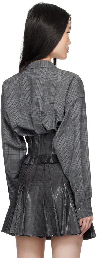 Nederdel Diesel Plaid Zip-Up Jacket Grå | A16549 0HQAG, 2