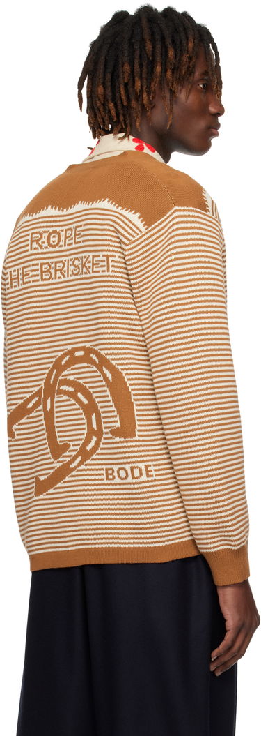 Sweater Bode Bode Buckaroo Knit Cardigan Brun | MRS25KT012, 2