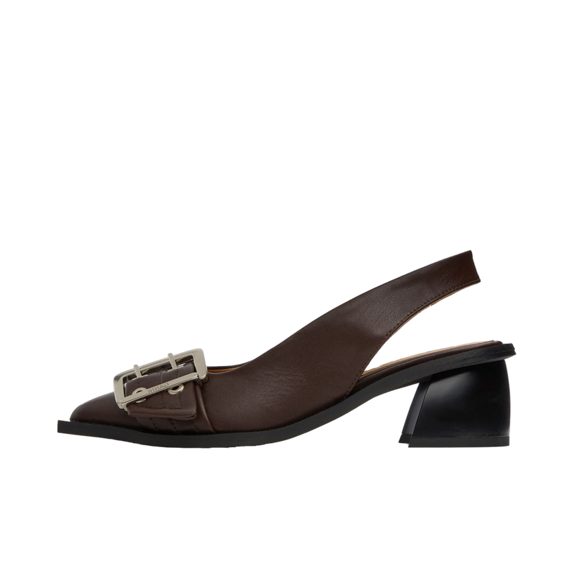 Sneakers og sko GANNI Slingback Buckle Heels Brun | S2657