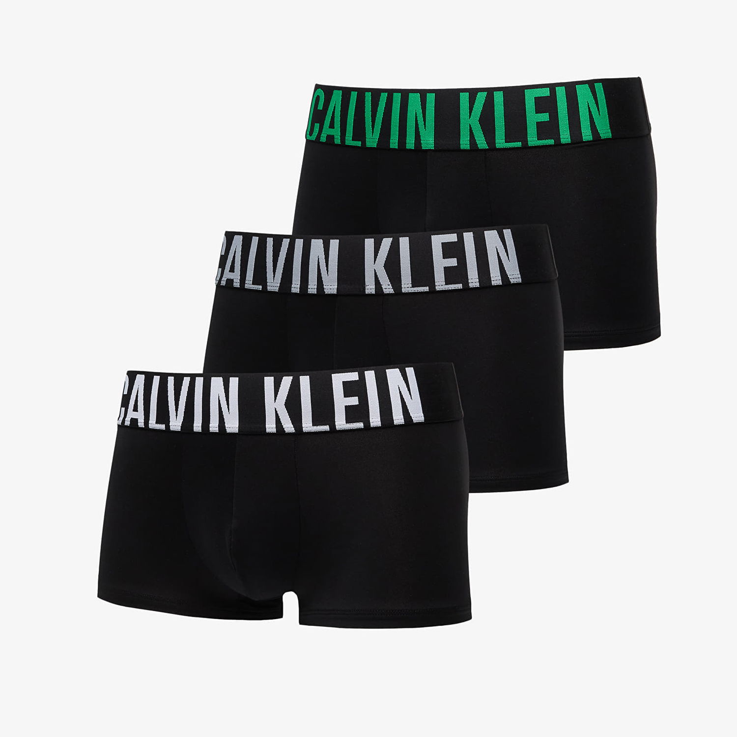 Boksere CALVIN KLEIN Intense Power Microfiber Stretch Low Rise Trunk 3-Pack Black Sort | 000NB3611A VPA, 0