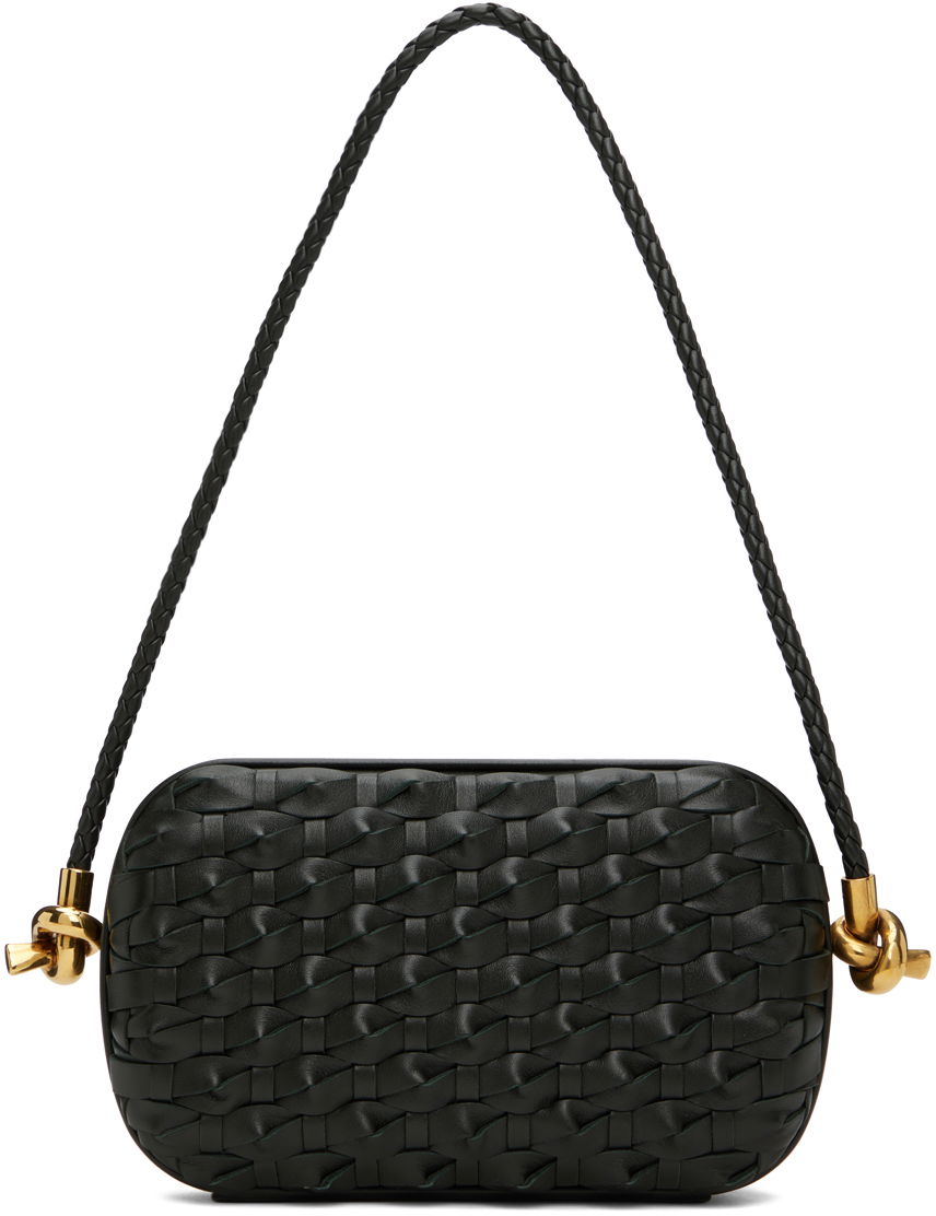 Skuldertaske Bottega Veneta Knot On Strap Clutch Grøn | 717623 V3AC1, 0