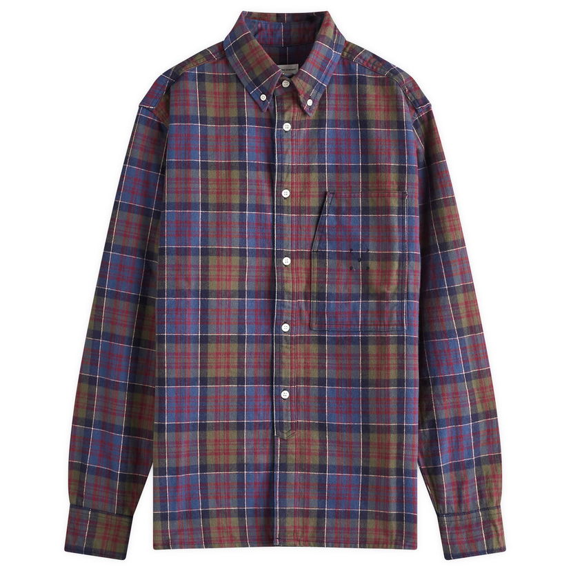 Skjorte Pop Trading Company Flannel Shirt Flerfarvet | POPAW24-03-010