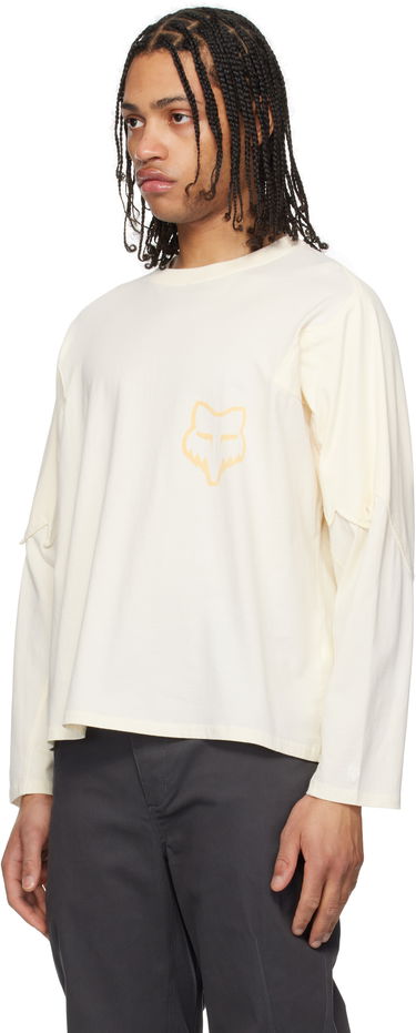 T-shirt KIKO KOSTADINOV Kiko Kostadinov Fox Racing Edition Long Sleeve T-Shirt Beige | 36885-244, 3