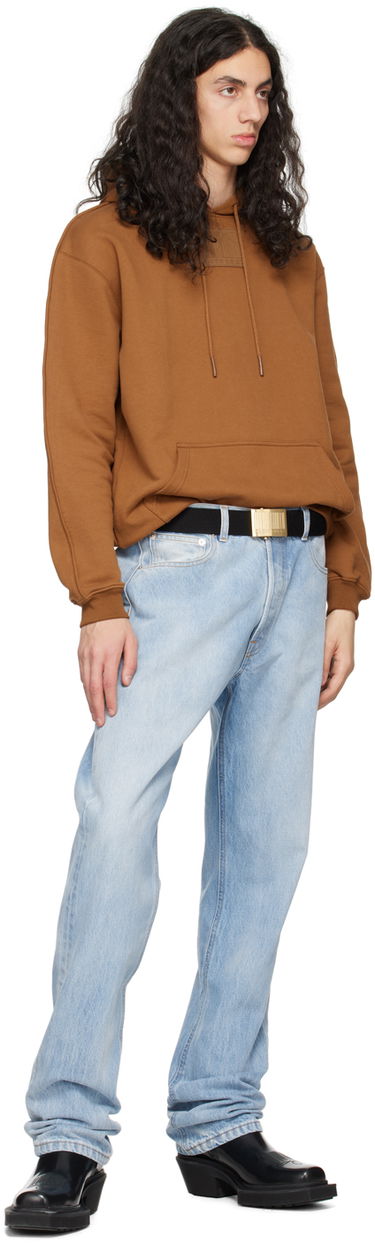 Sweatshirt VETEMENTS Rubber Patch Hoodie Brun | VL16HD100X, 3