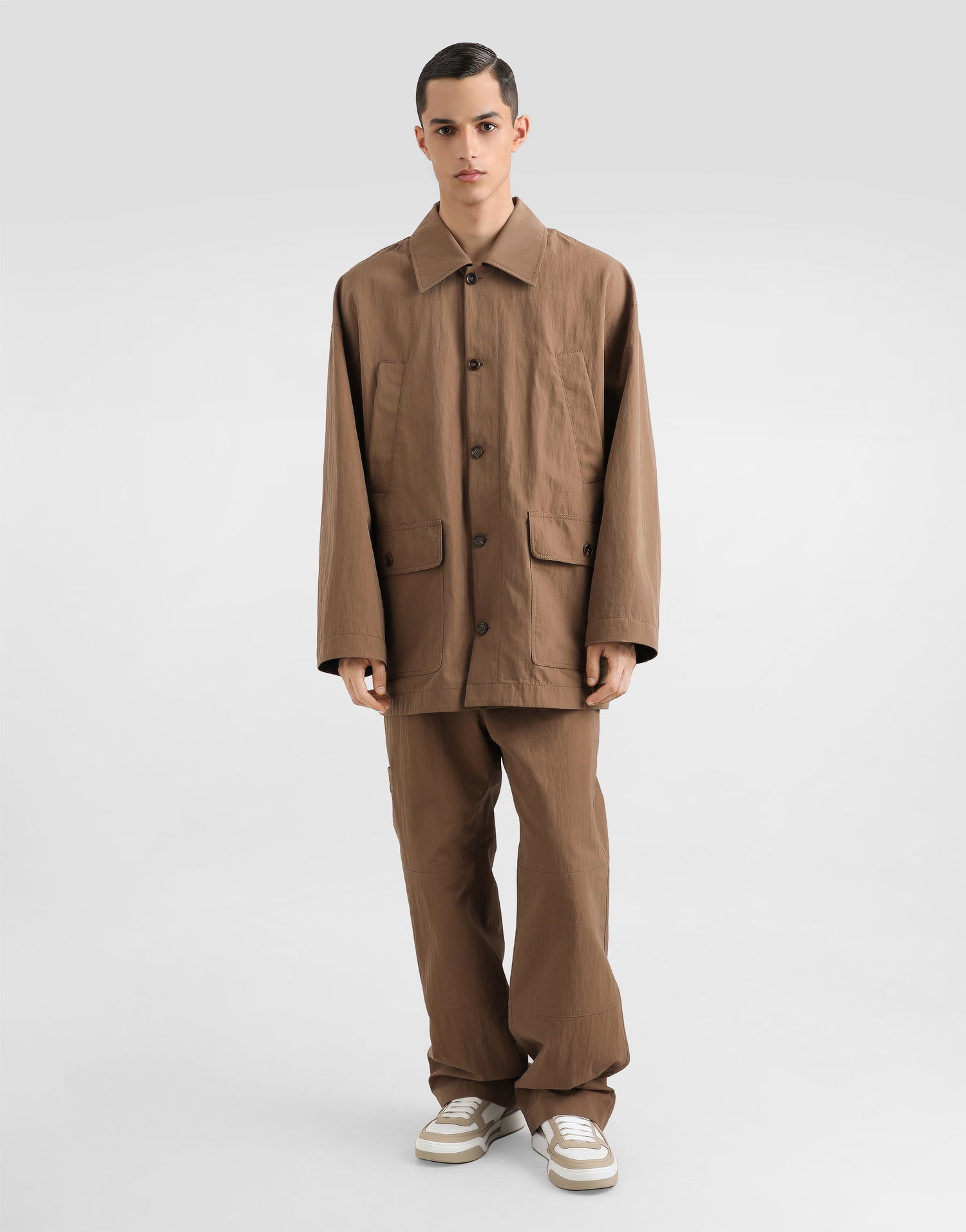 Parka Dolce & Gabbana Dolce & Gabbana Technical Fabric Parka Brun | G9BLITHUMUPM0180, 1