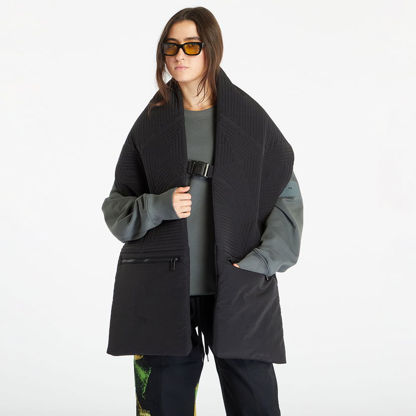 Tørklæde Y-3 Quilted Scarf Black Sort | IP7161