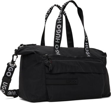 Gymsæk BOSS Hugo Logo Patch Duffle Bag Sort | 50541967, 1