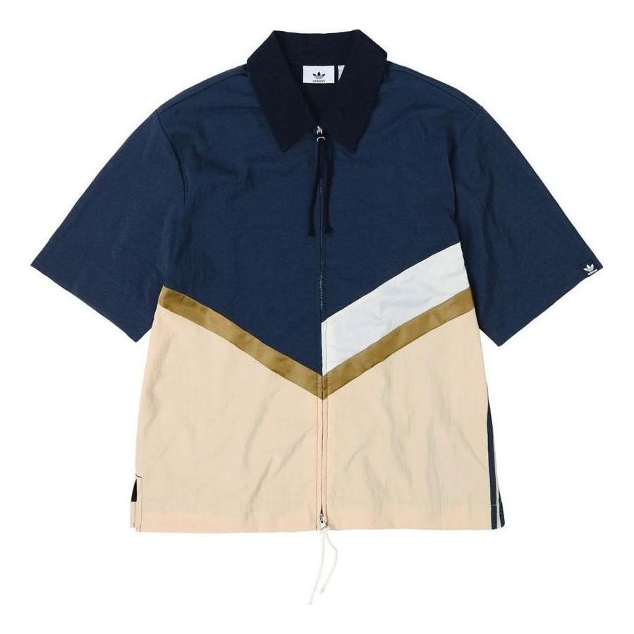 Skjorte adidas Originals SONG FOR THE MUTE Men's Half-Zip Shirt Blå | IA9332, 0