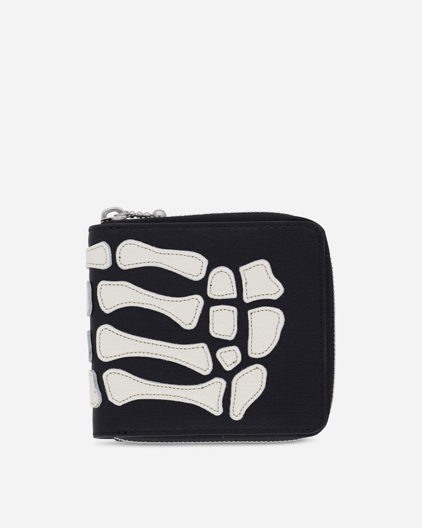 Tegnebog KAPITAL Thumb Up Bone Band Zip Wallet Sort | K2503XG522 BLACK
