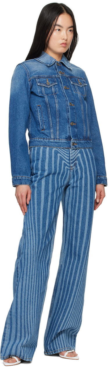 Jakke Jean Paul Gaultier Gaultier Printed Denim Jacket Blå | 24/25-U-VE040I-D013-5701, 3
