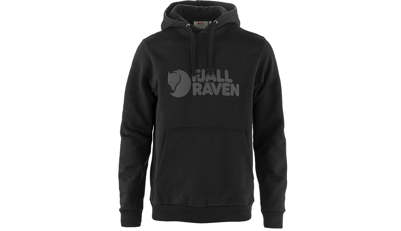 Sweatshirt FJÄLLRÄVEN Logo Hoodie Sort | F84144-550, 1