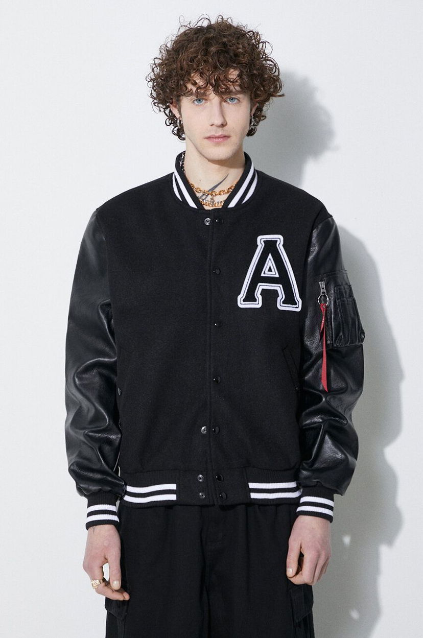 Bomberjakke Alpha Industries Alpha Industries College Bomber Jacket Sort | 146111