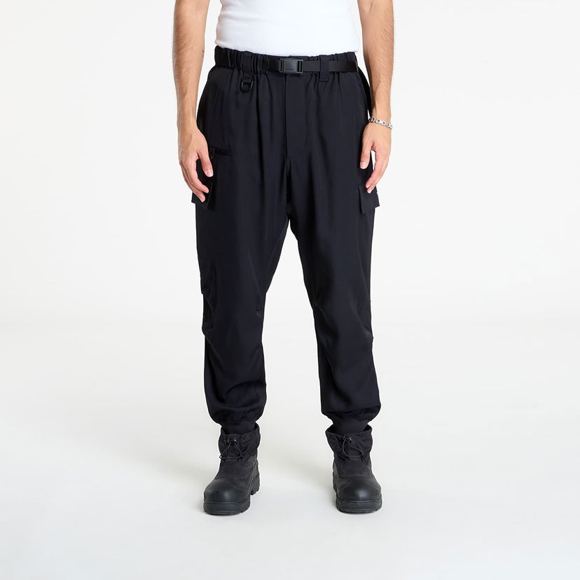 Bukser Y-3 Y-3 Rayon Twill Cuffed Pants Sort | JX7283