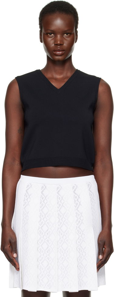 Tanktop Givenchy Sleeveless V-Neck Vest Sort | BW90TL4ZPG001, 0