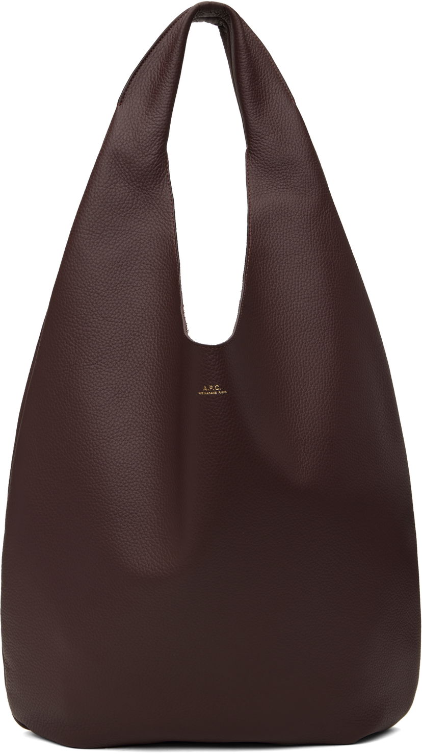 Mulepose A.P.C. 'Le Neige' Leather Shoulder Bag Brun | PXCBC-F67008