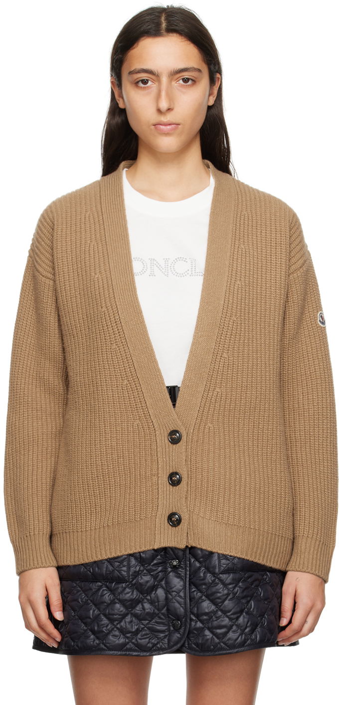 Sweater Moncler 5 Gauge Cardigan Beige | I20939B00027M3325, 0