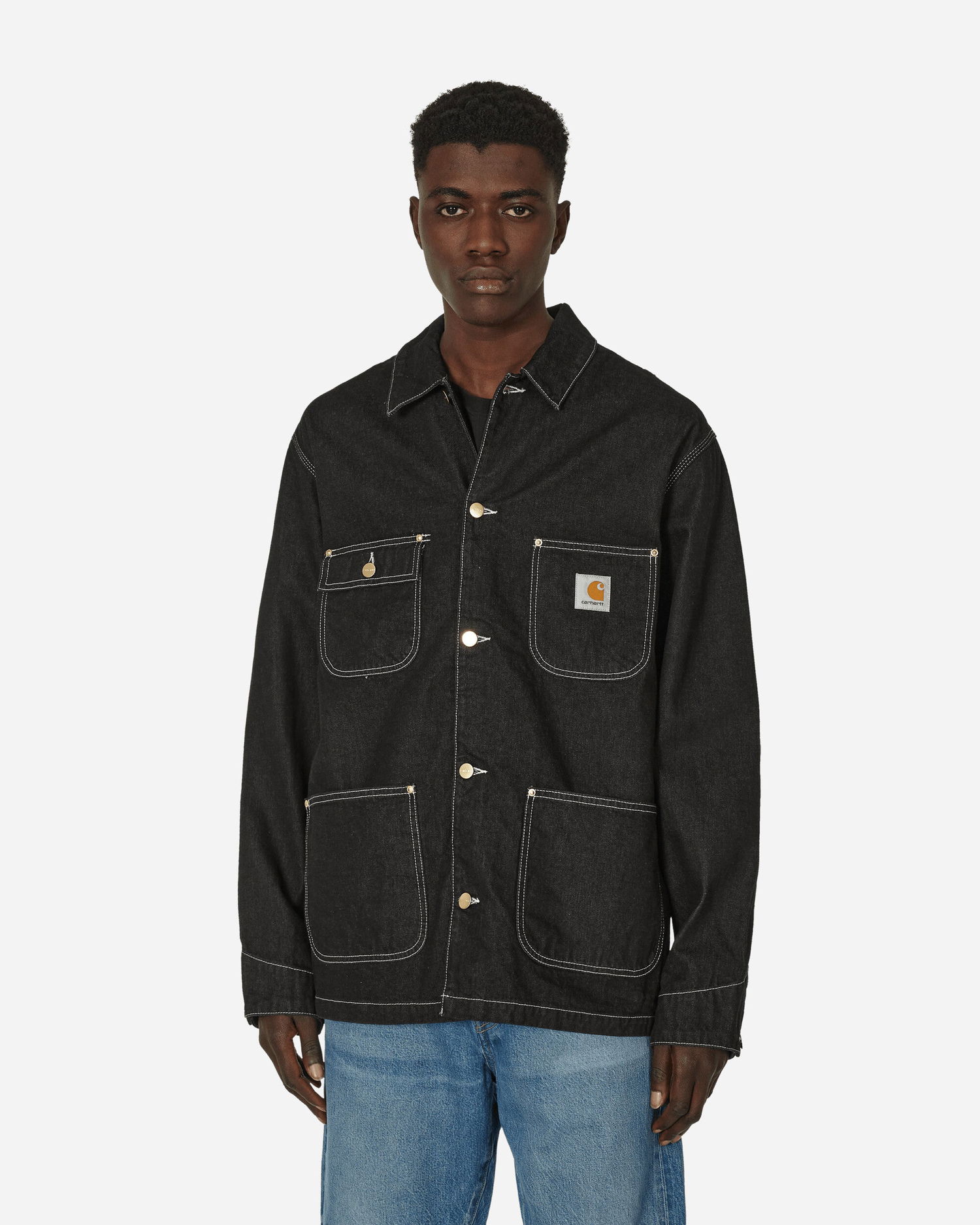 Jakke Carhartt WIP Og Chore Jacket Sort | I031896.892Y, 1
