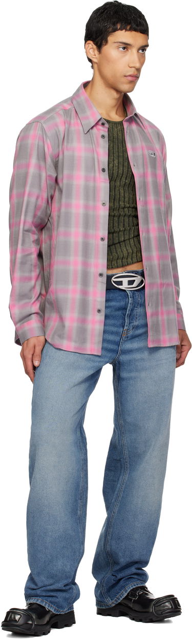 Sneakers og sko Diesel D-Hammer Bt D Lace-Up High-Top Boots with Shiny Finish and Rubber Toe Sort | Y03228-P8435-H1532, 4