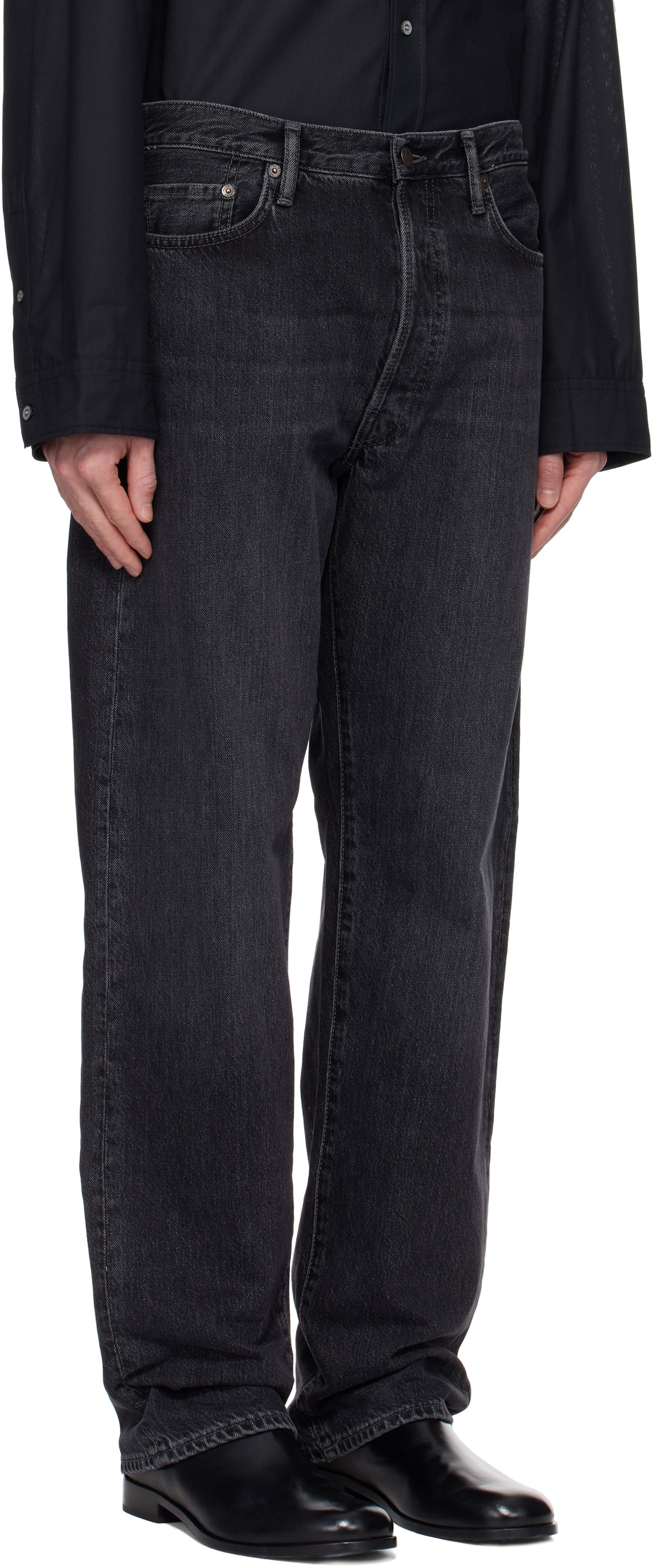 Jeans Acne Studios Acne Studios Loose-Fit 1999M Jeans Sort | B00399-, 1