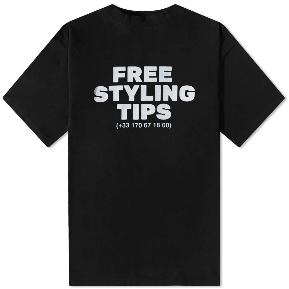 T-shirt Balenciaga Free Styling Tips Tee Sort | 744439-TOVG2-9034, 0