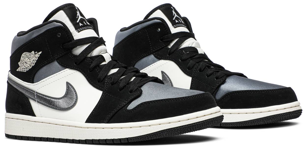 Sneakers og sko Jordan Air Jordan 1 Mid SE "Satin Smoke Grey" Grå | 852542-011, 1