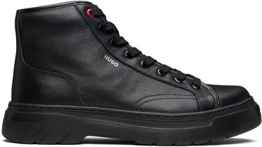 Sneakers og sko BOSS HUGO High-Top Grained Leather Boots Sort | 50548692, 0