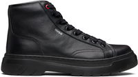 HUGO High-Top Grained Leather Boots