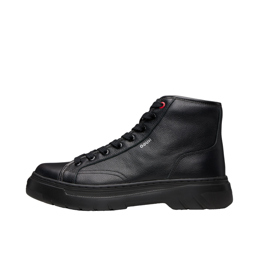 Sneakers og sko BOSS HUGO High-Top Grained Leather Boots Sort | 50548692
