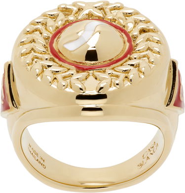 Ring Casablanca Sports Medallion Ring Gul | APF25-JW-174-01, 3