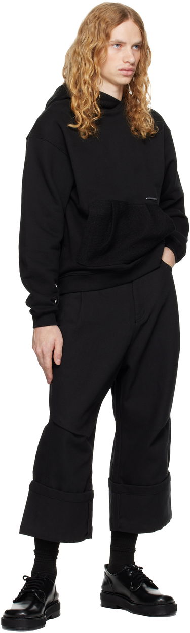 Sweatshirt ADER ERROR Black Patch Pocket Hoodie Sort | BN01FWHD0106BK, 3