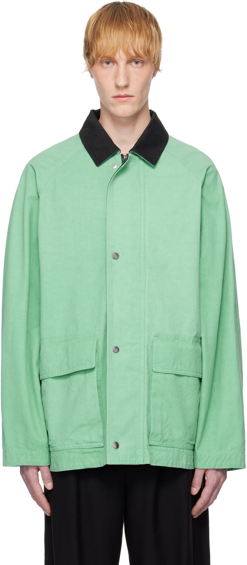 Jakke The Row The Row Diano Chore Jacket Grøn | 936-W3912