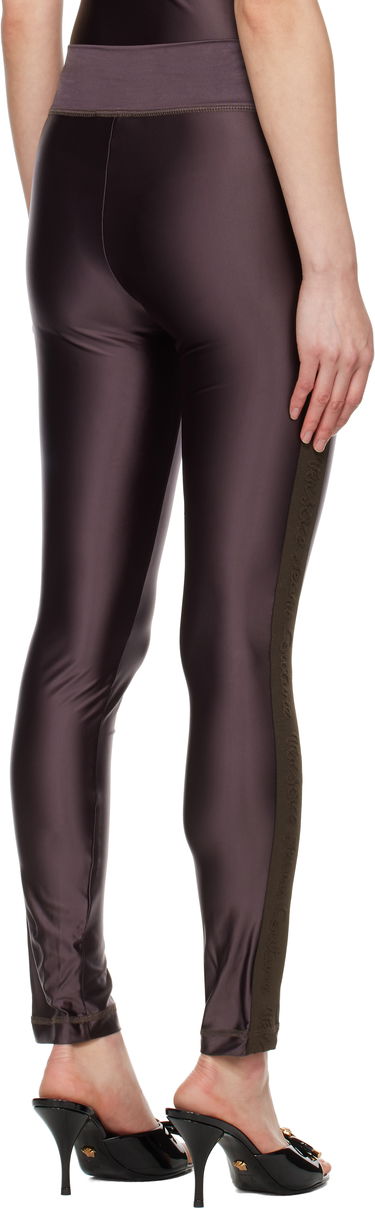 Leggings Versace Versace Jeans Couture Logo Trim Leggings Brun | E78HAC114_EJ0223, 2