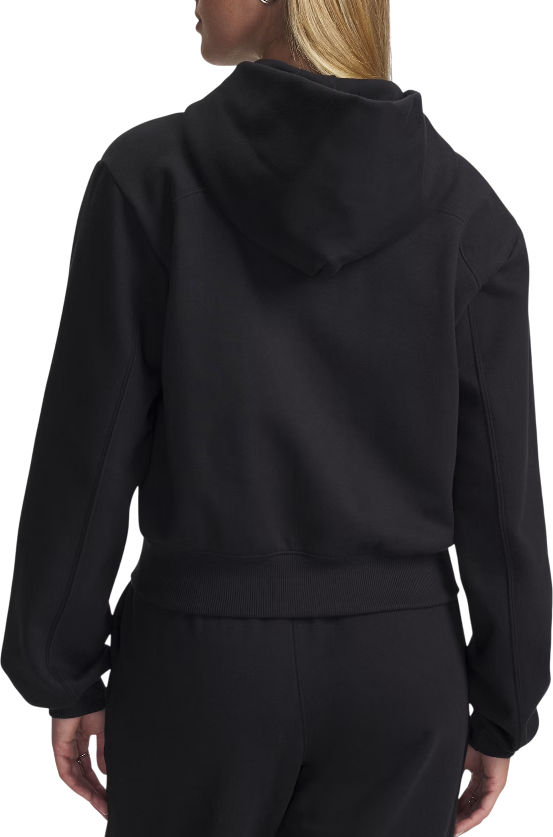 Sweatshirt Under Armour Icon Vida Fleece Cropped Full-Zip Hoodie Sort | 6003674-005, 1