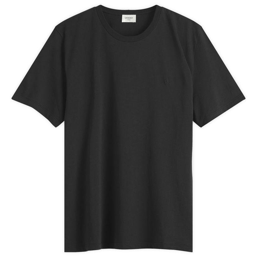 T-shirt Saint Laurent Washed Cotton T-Shirt, Size Large Sort | 819395-Y2ZJ2-1000
