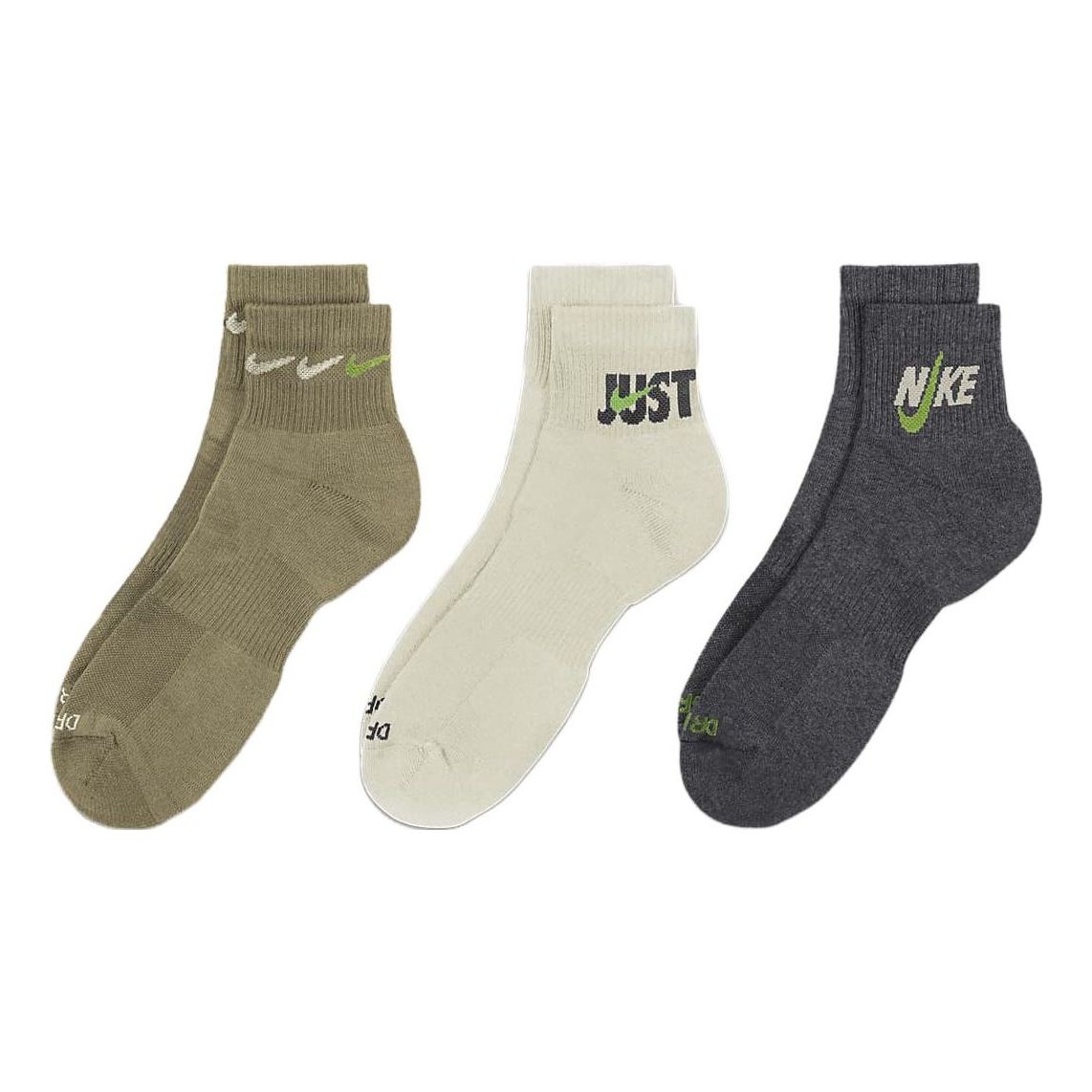 Sokker Nike Everyday Plus Padded Ankle Training Socks Grøn | DH3827-908, 0