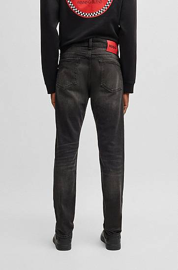 Jeans BOSS Slim-Fit Stretch Denim Jeans Sort | 50530597, 1