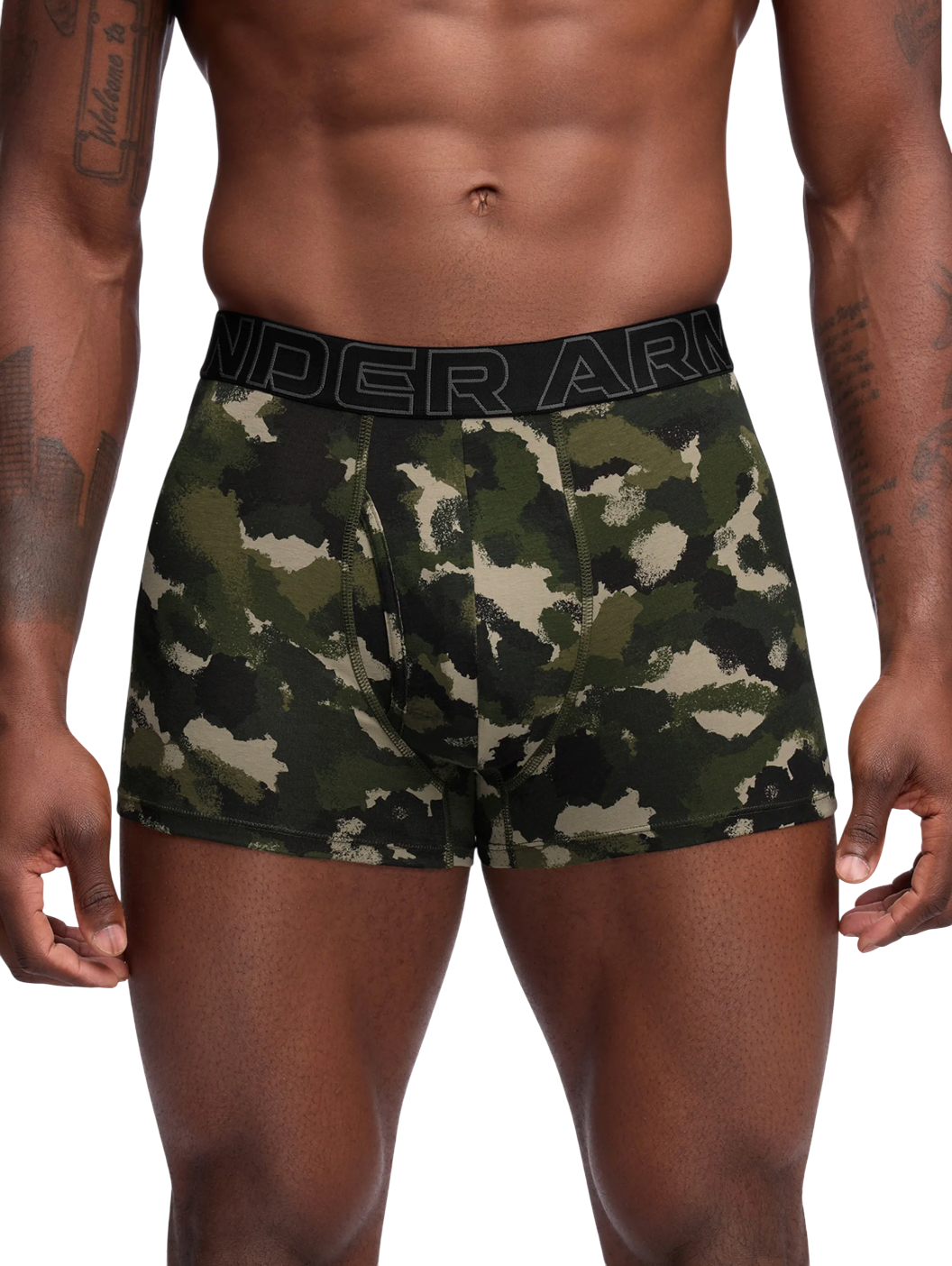 Boksere Under Armour Performance Cotton Boxer Briefs 3-Pack with Print Flerfarvet | 1383892-391, 1