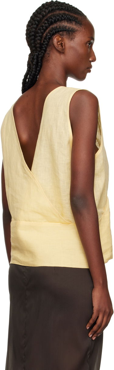 Tanktop Baserange Baserange Garlin Wrap Linen Top Gul | TSGA-FL-AU25, 2