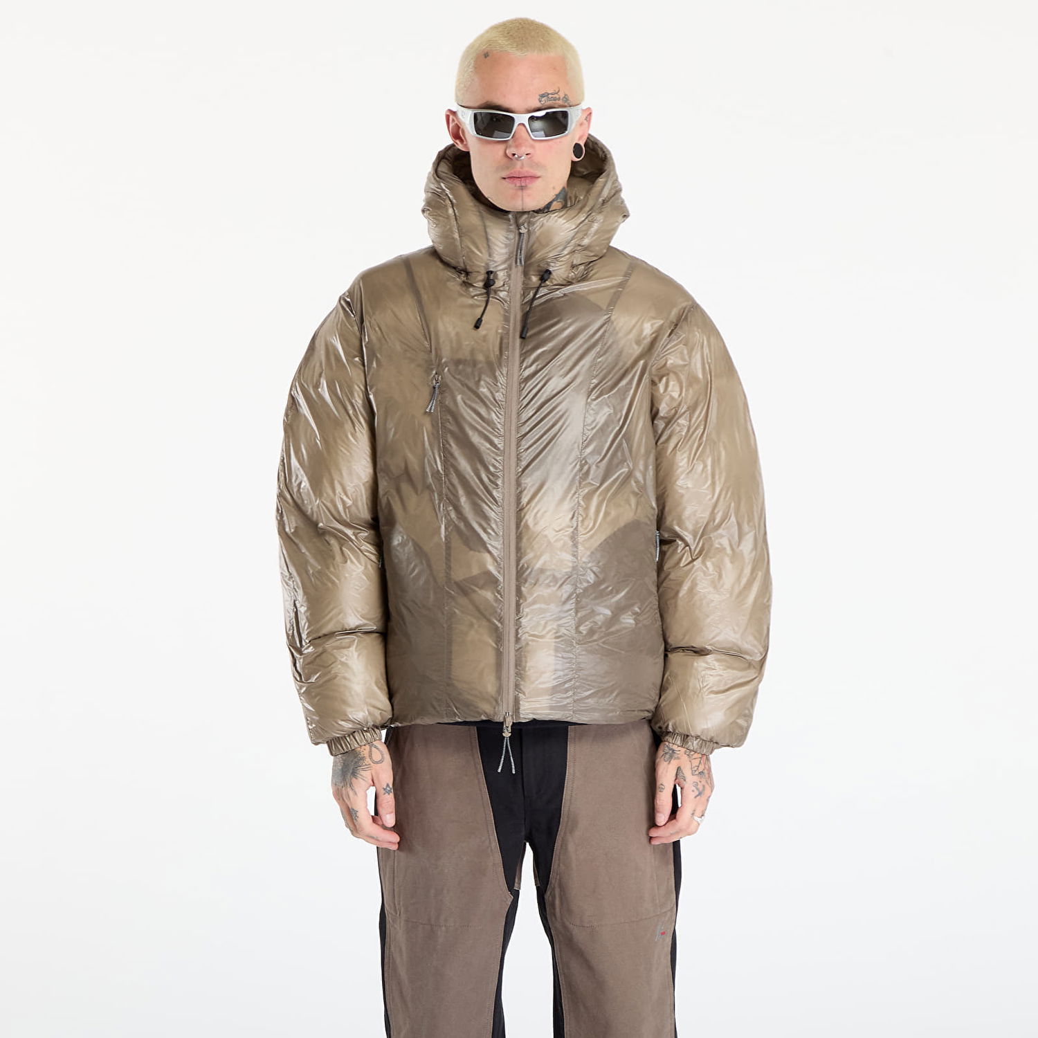 Puffer jakke ROA Translucent Puffy Synthetic Down Jacket L Beige | RBMW0541FA356 BEG0002, 0