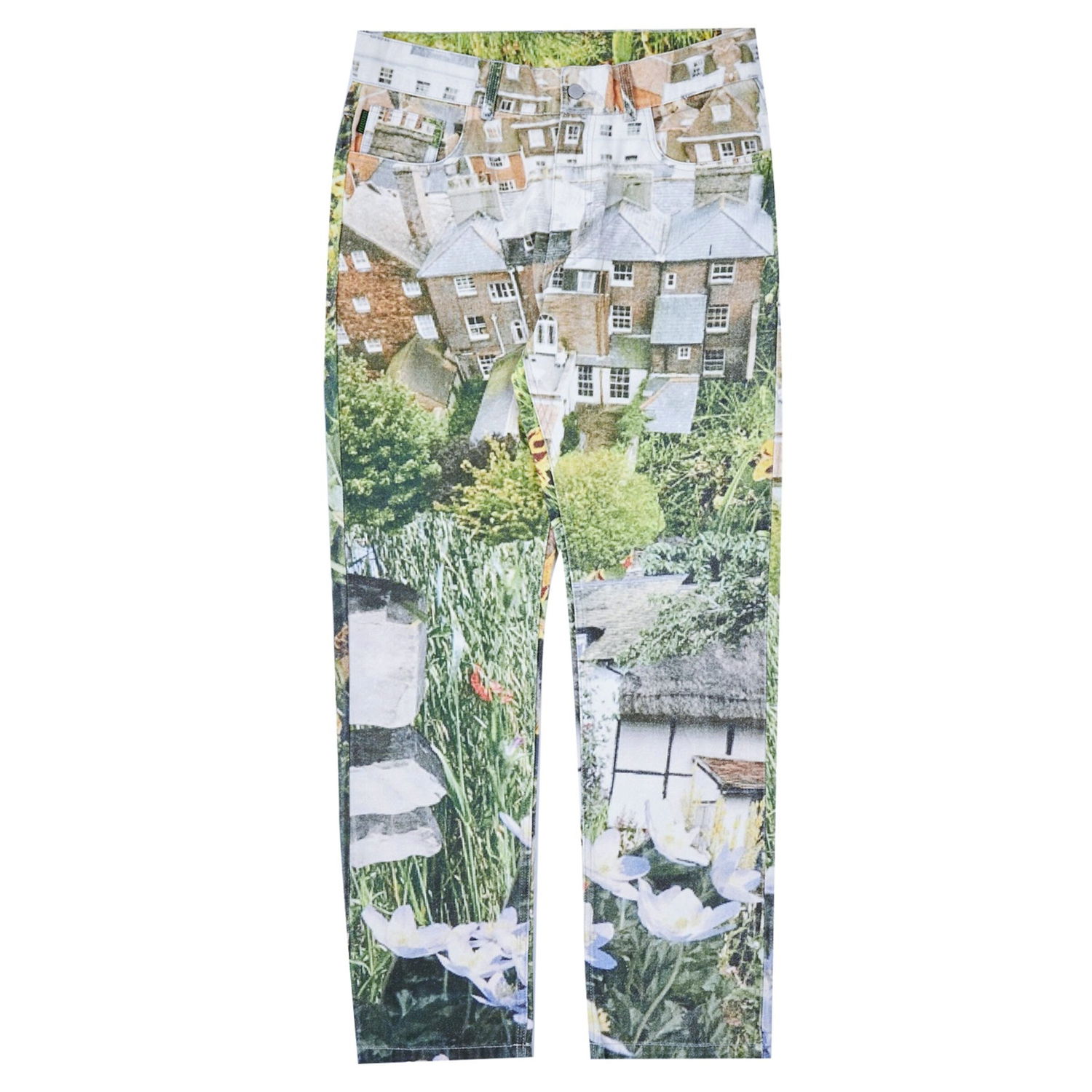 Jeans Pleasures Garden 5 Pocket Denim Pants Grøn | P22W042-MULTI, 0