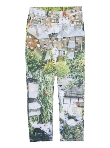 Jeans Pleasures Garden 5 Pocket Denim Pants Grøn | P22W042-MULTI